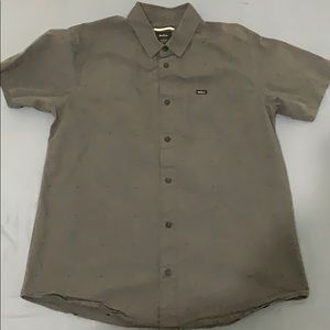 RVCA Slim Fit Button Up T Shirt